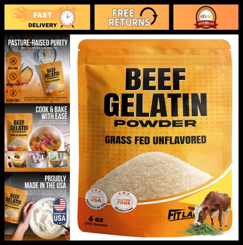 Grass fed beef gelatin - grass-fed, powder