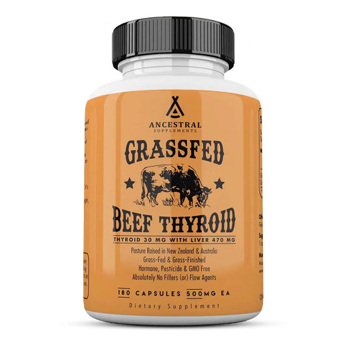 Grassfed beef thyroid - grassfed, with
