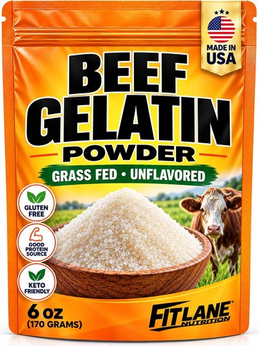Beef gelatin powder oz - powder, 6