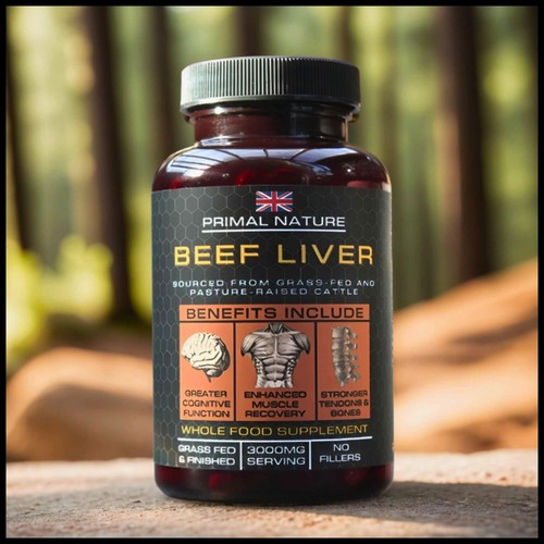 Grass fed beef liver capsules - beef,