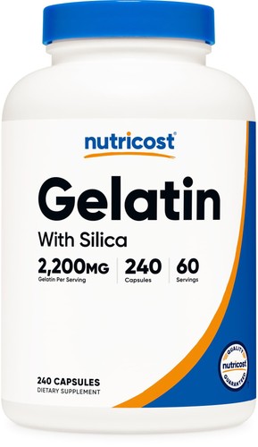 Nutricost gelatin with - with, silica