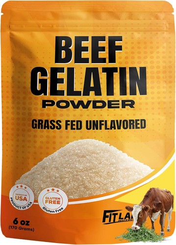 Beef gelatin powder oz - beef, 6